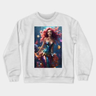 Happy Party Mermaid Crewneck Sweatshirt